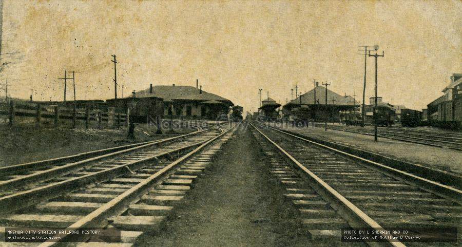 Postcard: New Railroad Station, Ayer, Massachusetts
